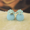 Personality Flower Double Stud Earrings